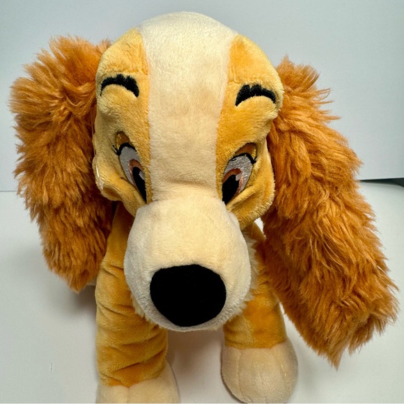 Pre-owned. Disney Store Lady And The Tramp - 14" LADY Stuffed Plush Animal - Picture 3 of 14